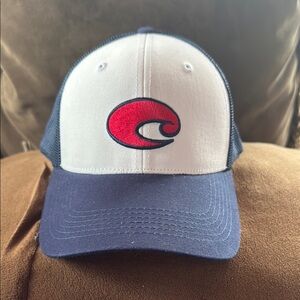 Costa Men's Red, Blue, and White Hat Cap